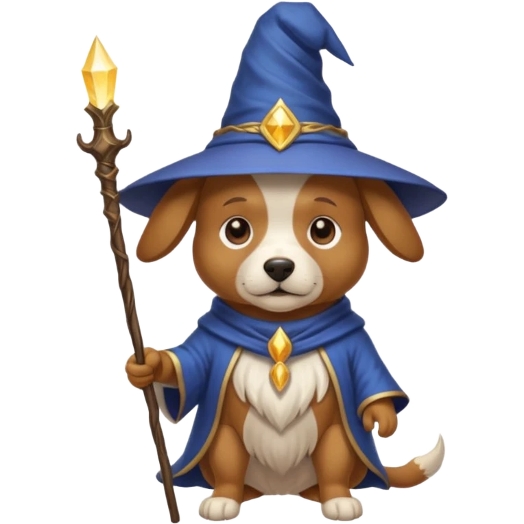 Dog wizard emoji