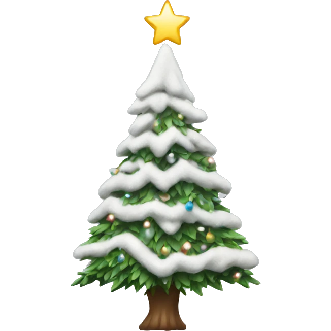 White Christmas tree emoji