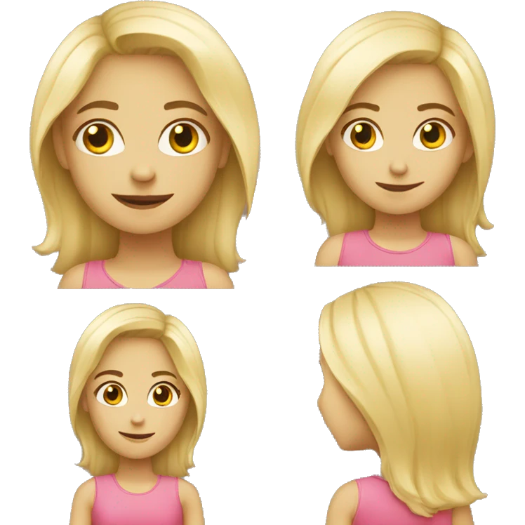 Blond girl funny  emoji