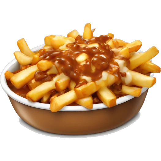 poutine qui mange une poutine emoji