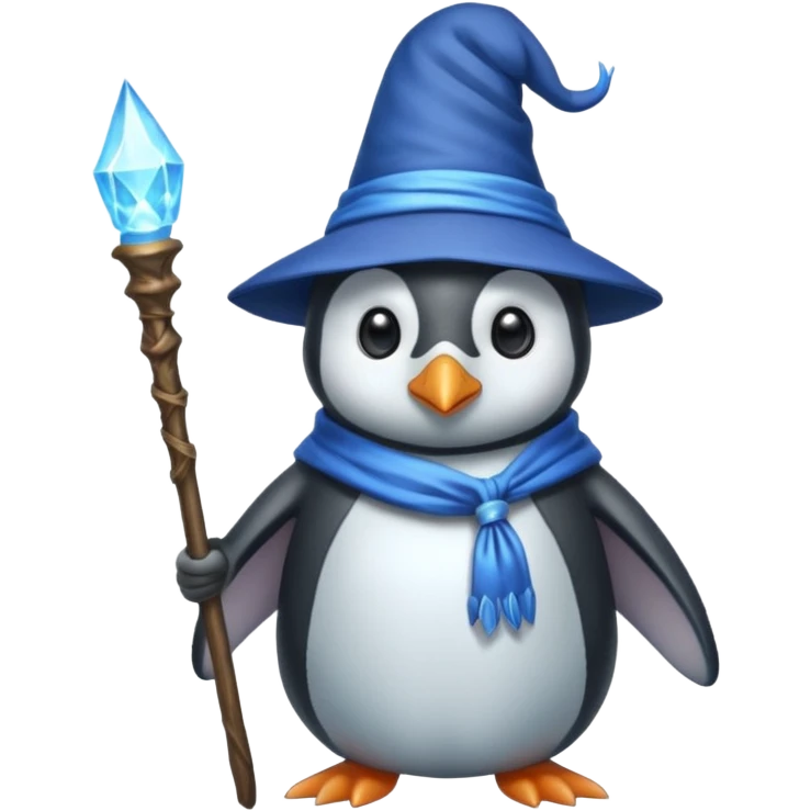 Penguin Wizard emoji