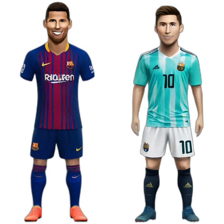 Ronaldo et Messi emoji