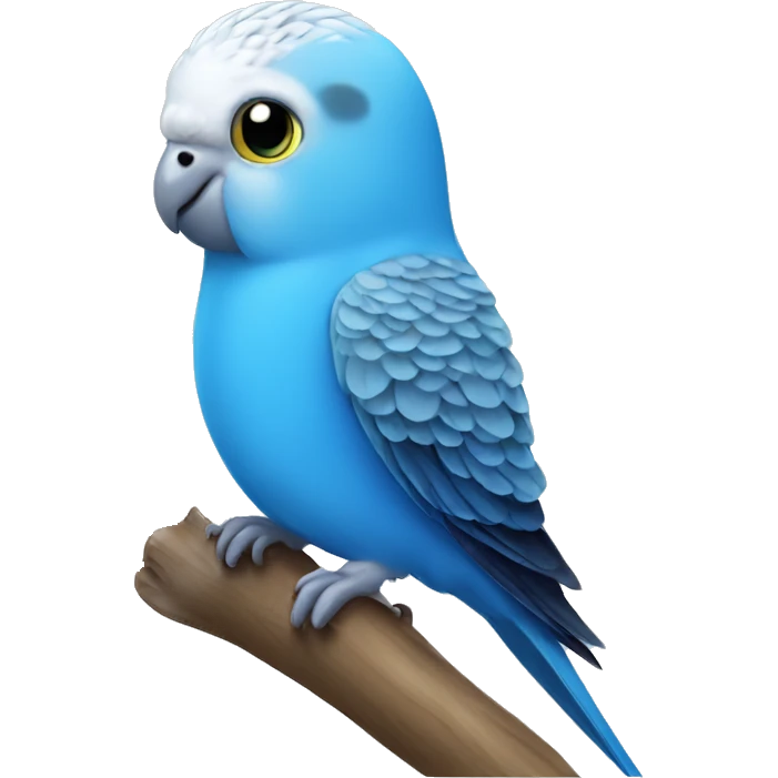 Blue budgie emoji
