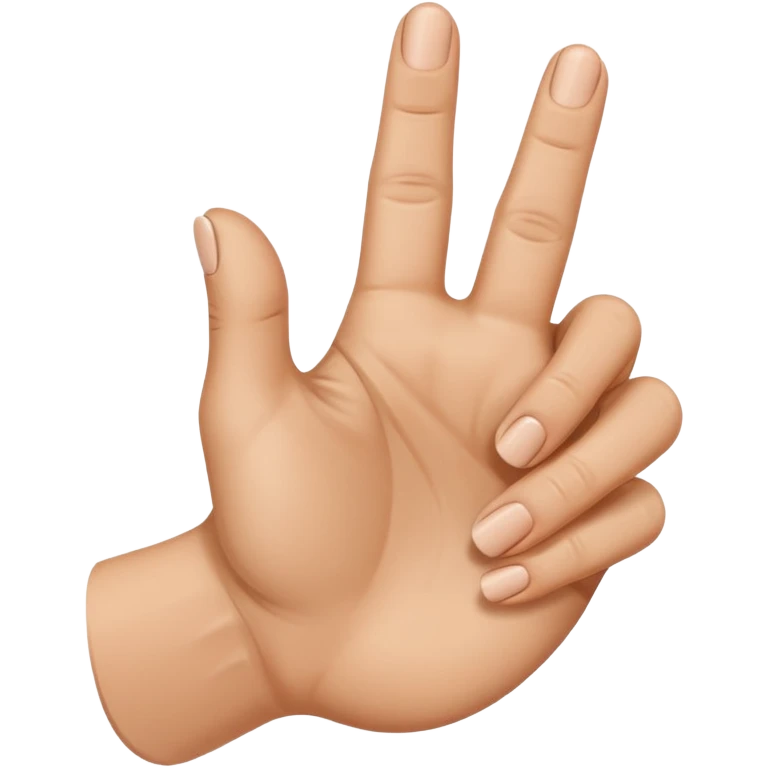 I want an emoji that looks like these👌🏻🤏🏻but i want that the the middle vinger touches the tumb and the other vingers dont. Can you do the Oke sign but than with de middle vinger emoji