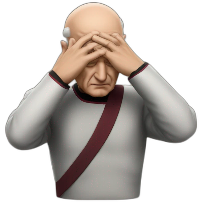 picard face palm photo realistic emoji