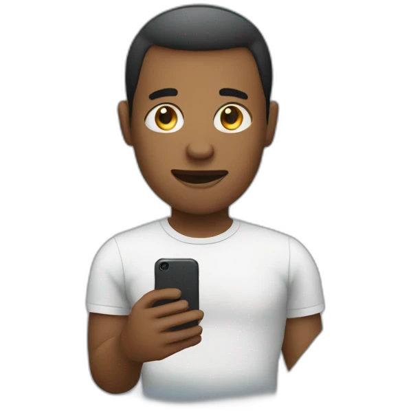 human with smartphone emoji