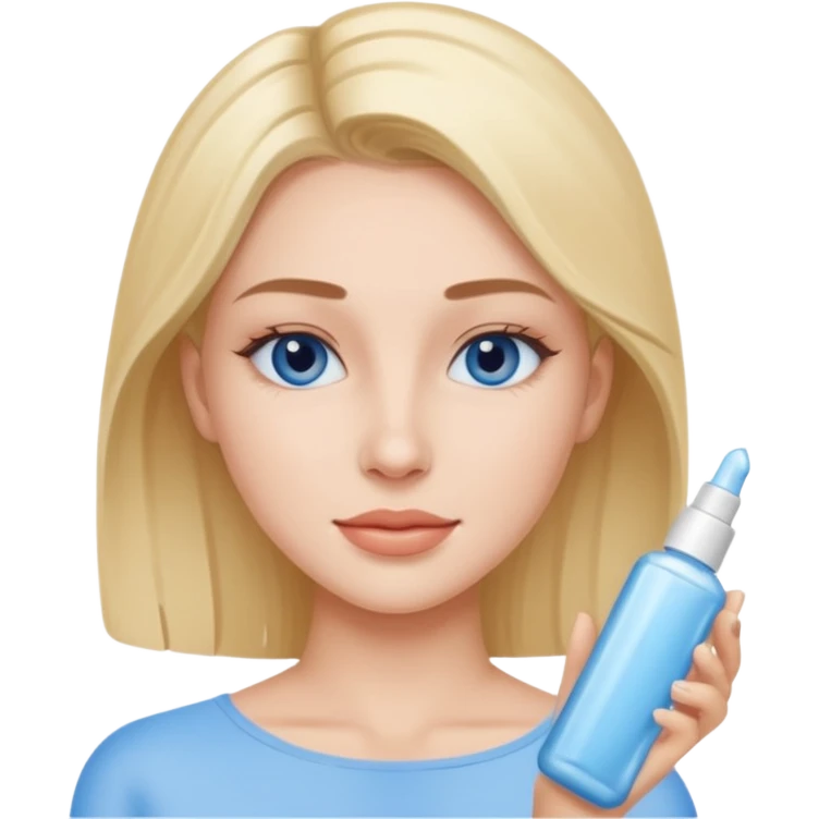 blue asthetic skincare emoji
