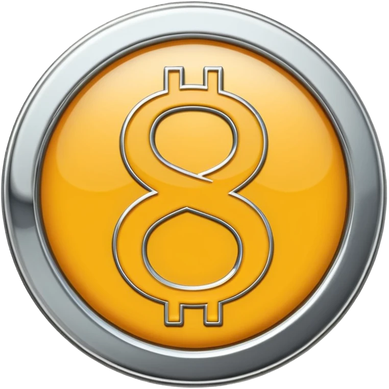 A double dollar sign emoji made of polished silver chrome, smooth metallic surface, glossy reflections, luxury swag vibe, minimal iOS emoji style, centered on white background emoji