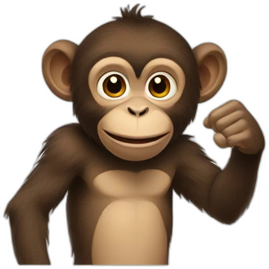 Monkey saying hi mom emoji