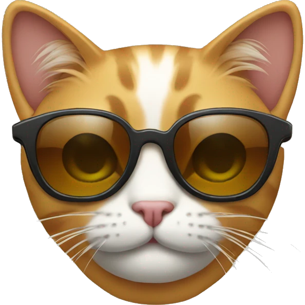 Cat with sunglasses emoji