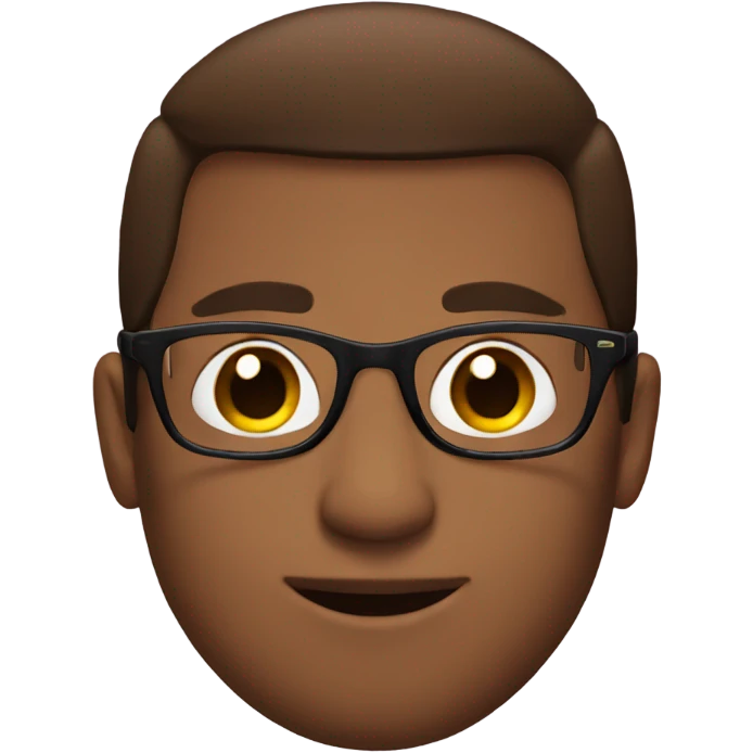 Me reading brown hair glasses emoji