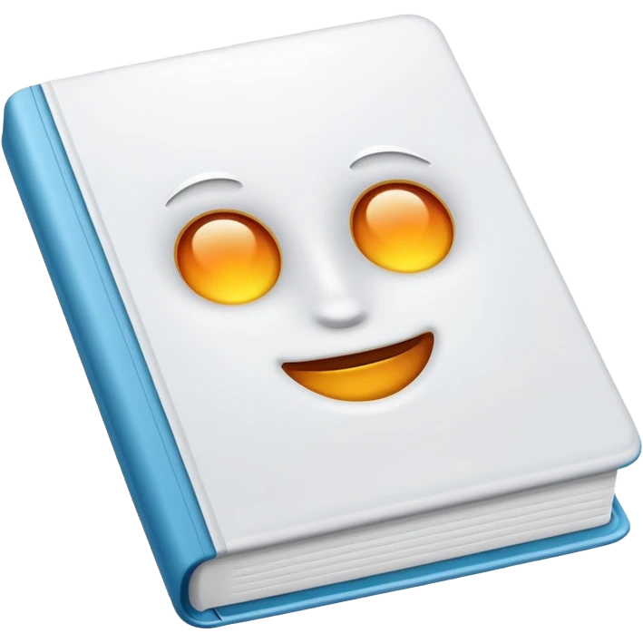 A white book  emoji
