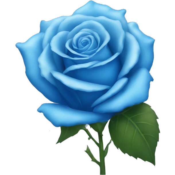 Blue rose emoji