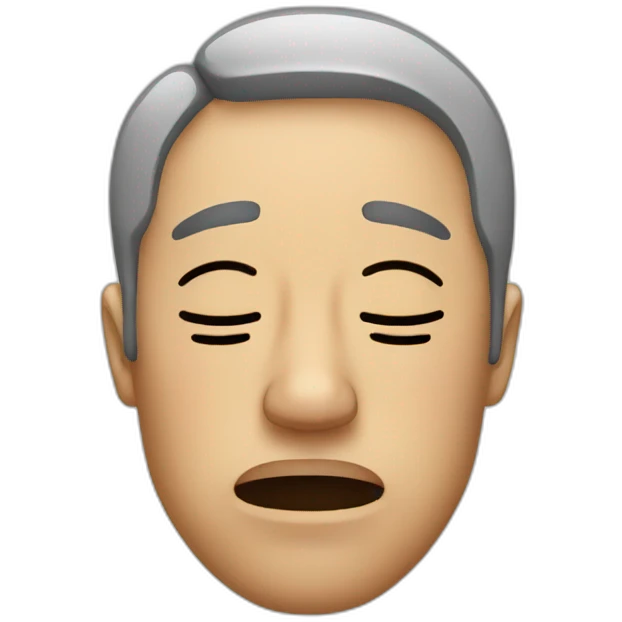 Man crying with one eye closed emoji