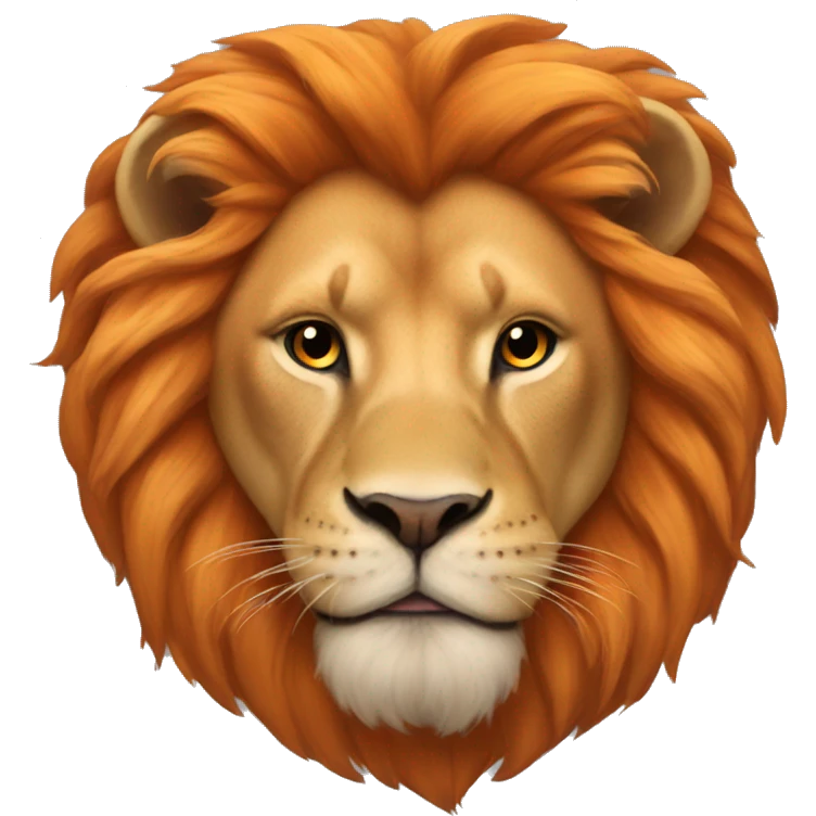 Orange Leo lion symbol  emoji