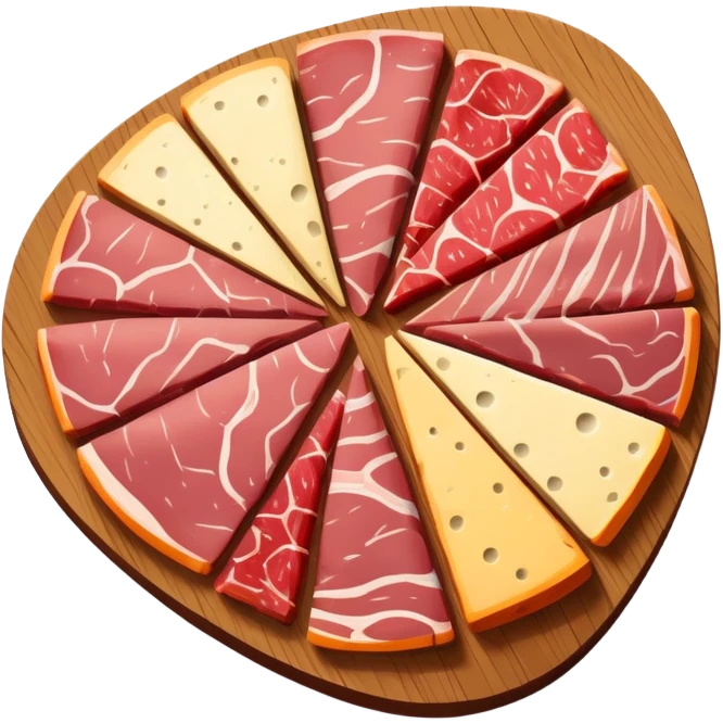 picasso abstract art SPAM MEAT charcuterie painting emoji