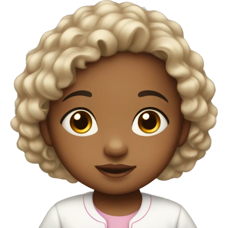 Biracial infant girl  emoji