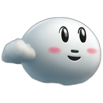 bonhomme flottant sur un nuage emoji