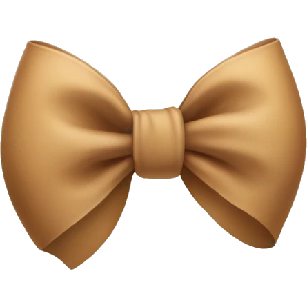 Light brown bow emoji