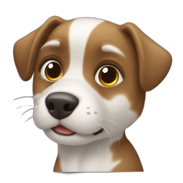 Chat avec chien emoji