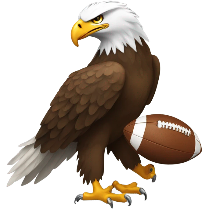 Eagle with football emoji