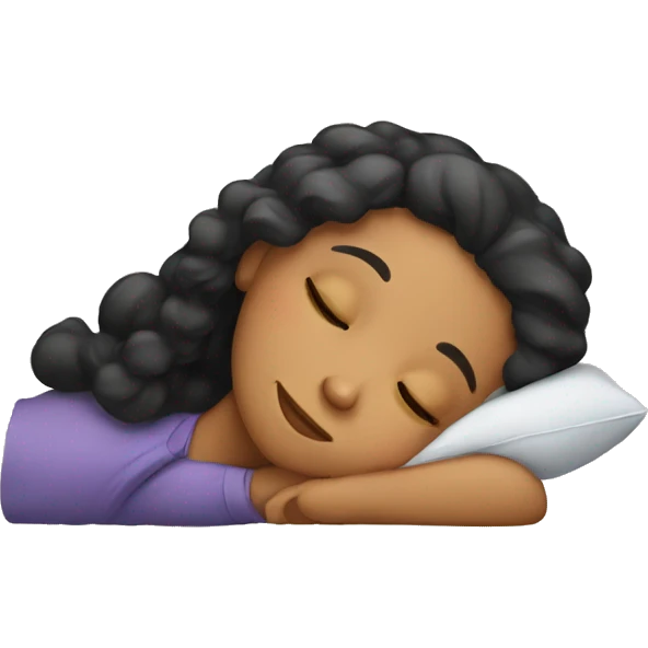 Girl sleeping  emoji