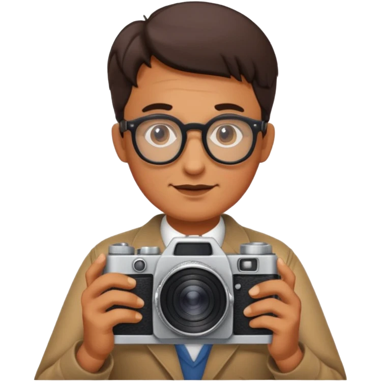 Camera Collector + retro lens, Vintage Collectors. emoji