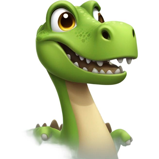 Dinosaur asking for a cuddle emoji