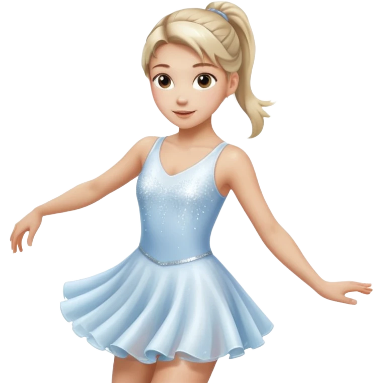Ice skater girl emoji