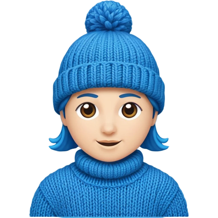 Only give me blue hat  emoji