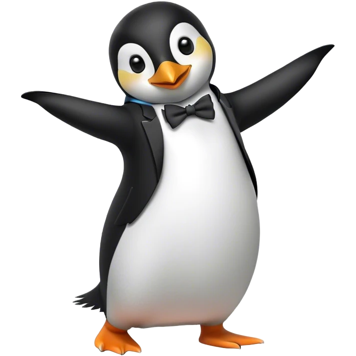 Penguin dancing  emoji