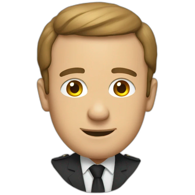 Macron sur les toilettes emoji