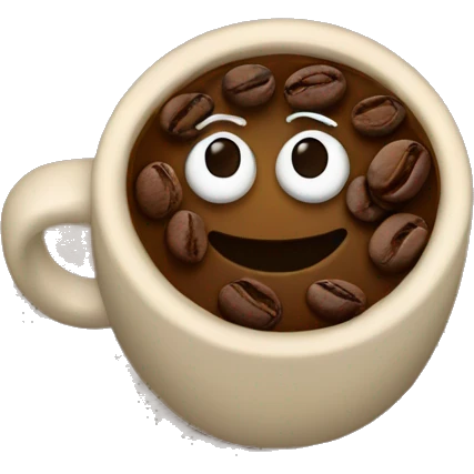 chat icon + coffee bean emoji