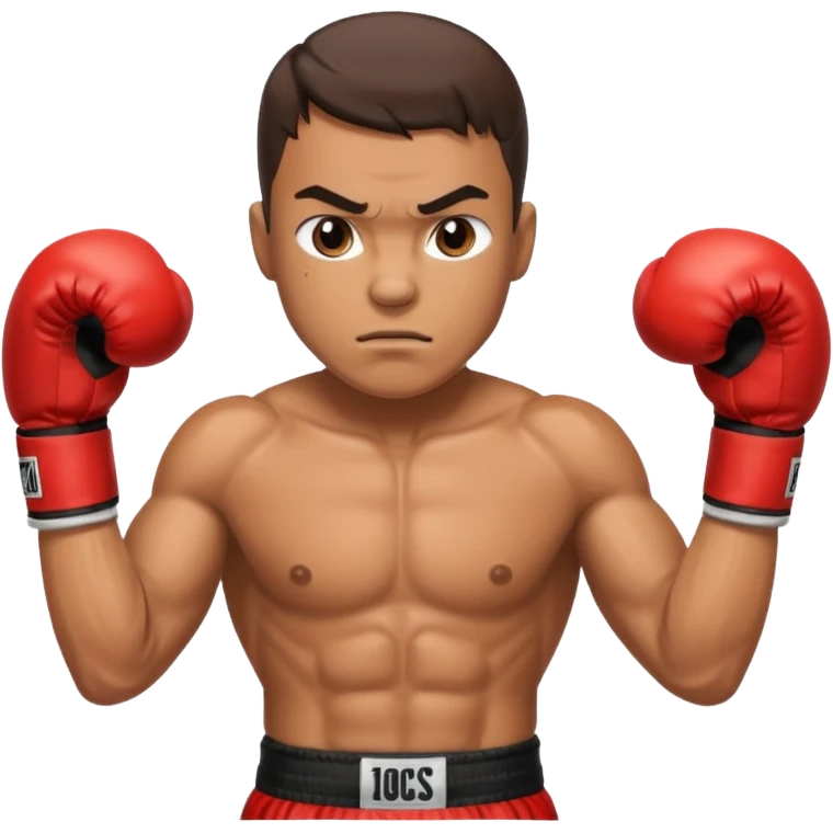 creame iconos de un boxer emoji