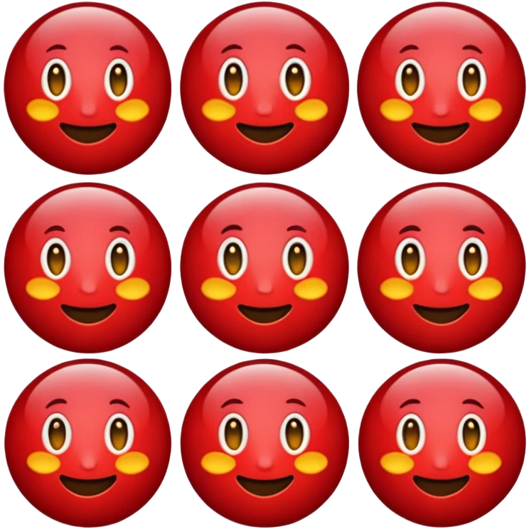 dark red emoji emoji