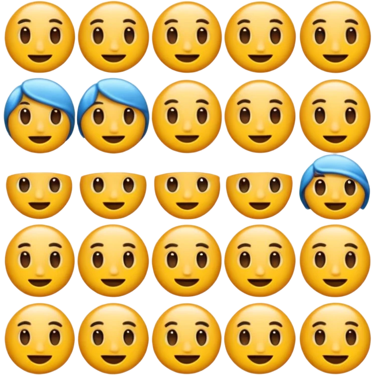 13 okey taşı mavi emoji