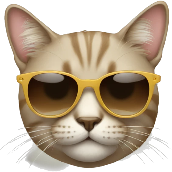Cat with sunglasses emoji