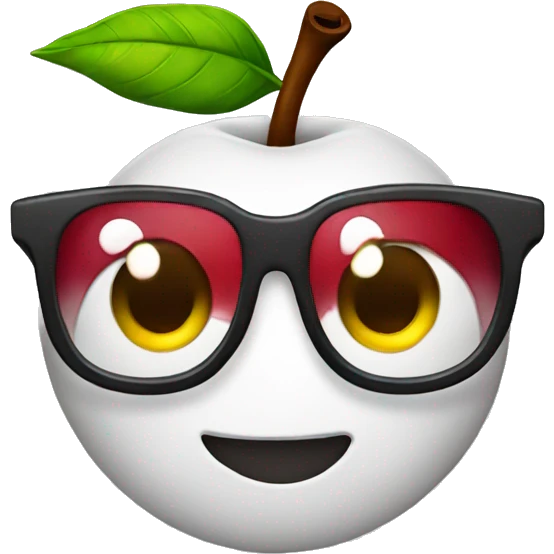 Cherry with glasses emoji