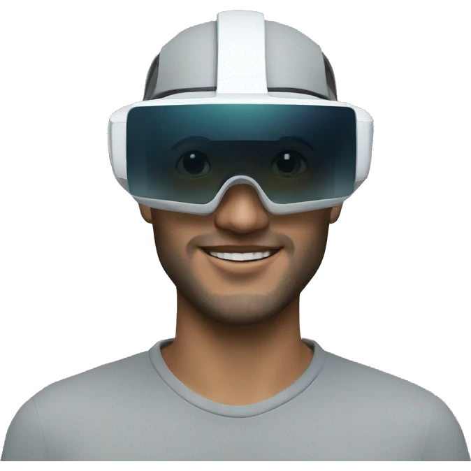Augmented reality headset emoji