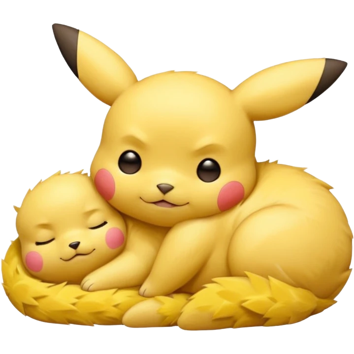 Pikachu dormido emoji