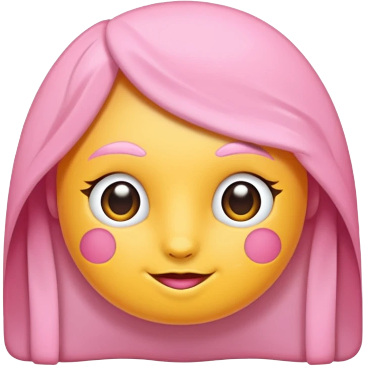Pembe bir kuyruk ince kuyruk emoji