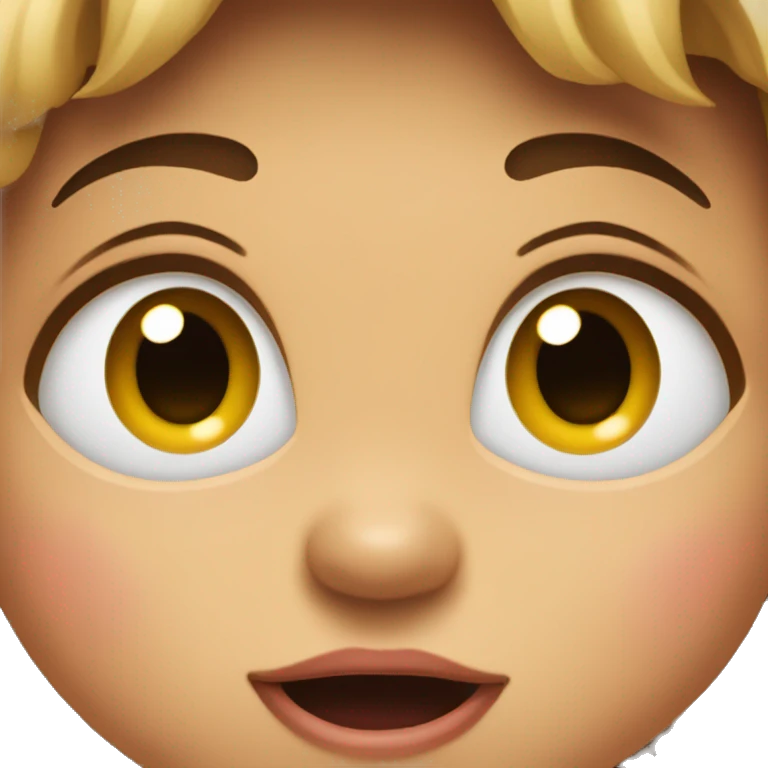 mouth open with baby eyes emoji