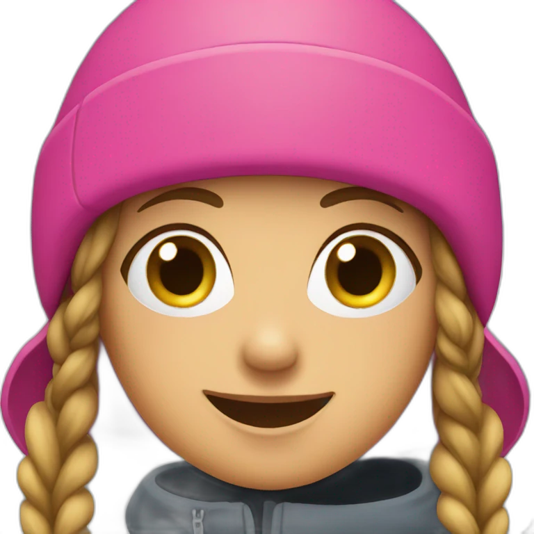 girl on a ski emoji