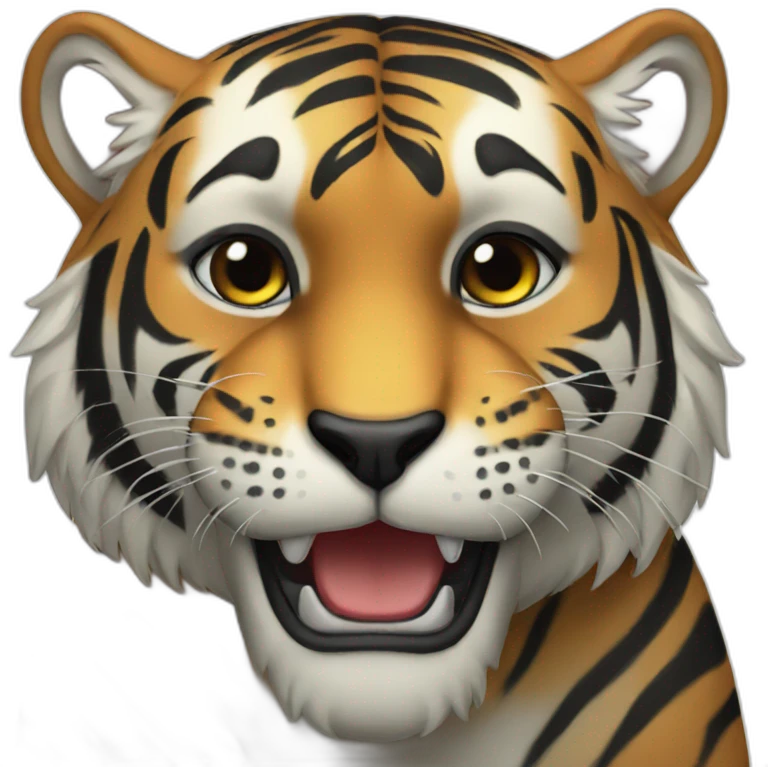 BLACK Tiger emoji