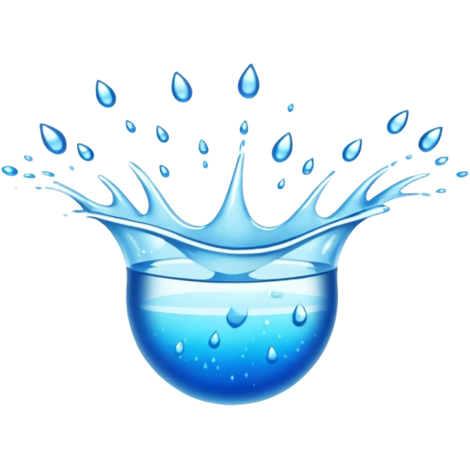 water splash from jumping into swimming pool emoji