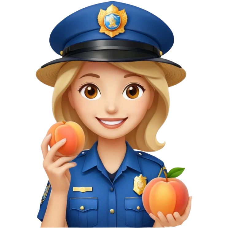 🐉👒👮‍♀️🧡🍑 emoji