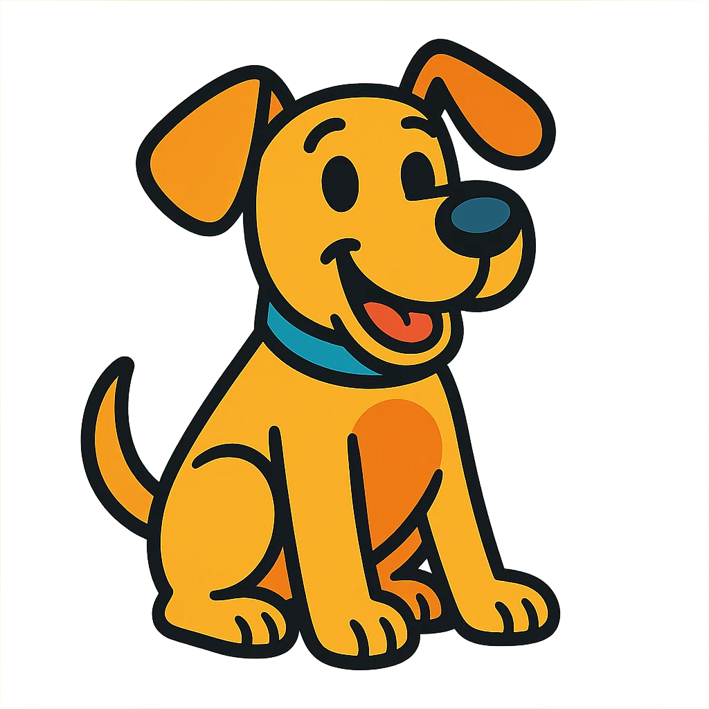 cartoon dog emoji