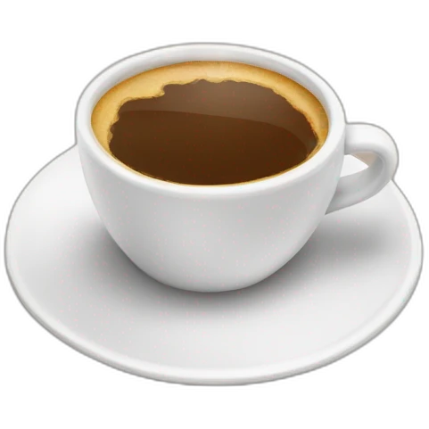cup of coffee inside a poutips emoji