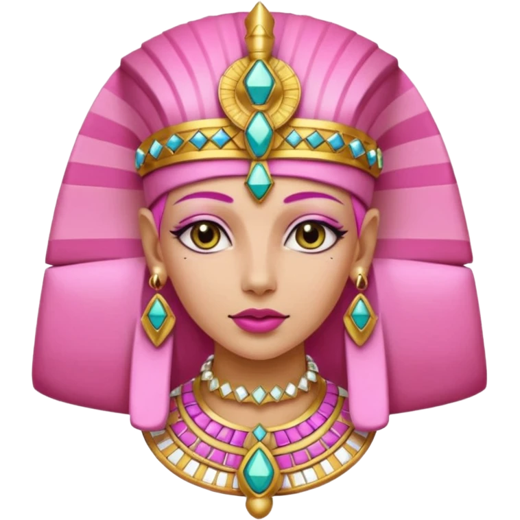 pink skin woman Pharaoh emoji
