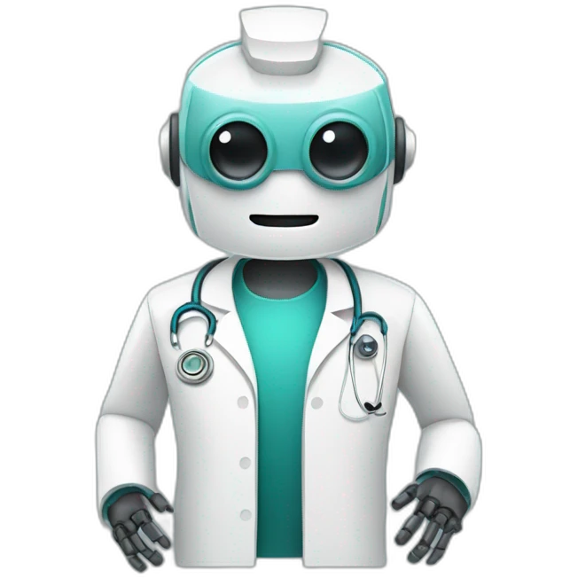 A doctor robot emoji